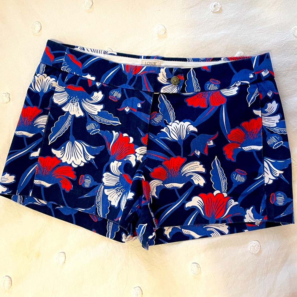 J. Crew Floral Shorts Size 2 EUC